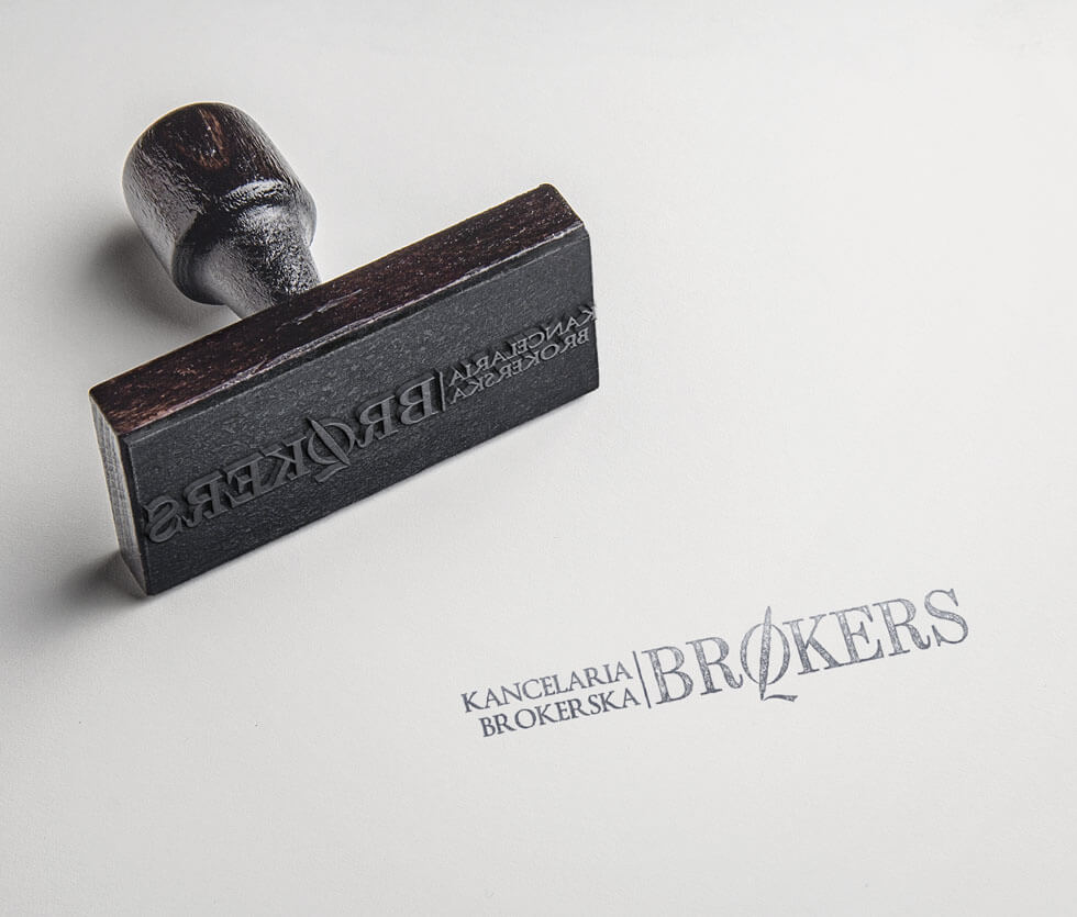 Brokers Logo stworzone dla kancelarii brokerskiej.