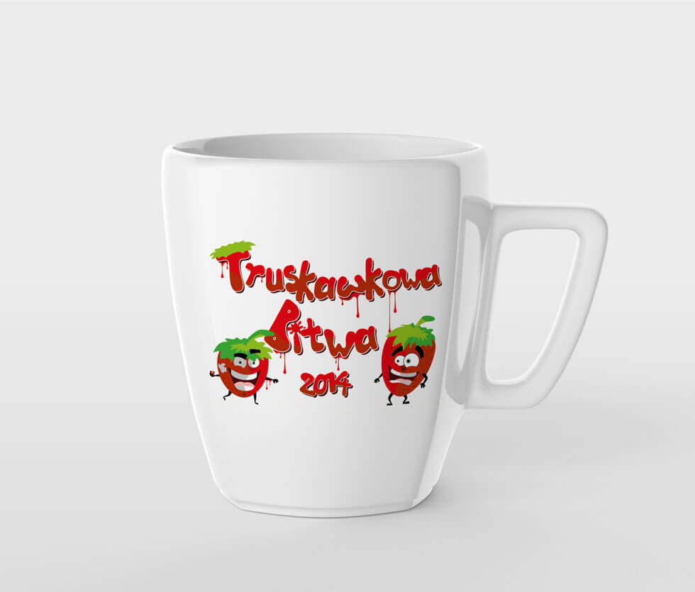 Truskawkowa bitwa Identyfikacja wizualna stworzona na potrzeby Truskawkowej Bitwy, cyklicznego wydarzenia odbywającego się w Korycinie, którego organizatorami i pomysłodawcami jesteśmy my.